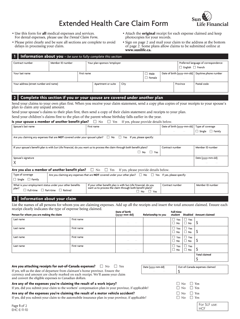 How to Fill Out Sun Life Claim Form?